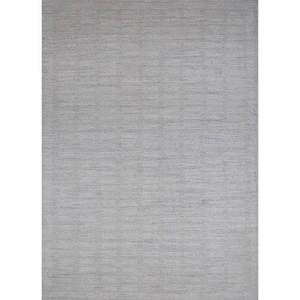 Alfombra de Lana Anudada a Mano Zuri Ivory, Rectangular 9x12, Color Sólido, para Decoración de Sala de Estar o Pasillo, MU-1110 - Product Image 1