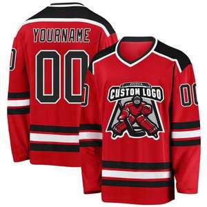 Service OEM Personnalisé 100% Polyester Impression Numérique Hockey sur Glace Respirant Évacuation de l'Humidité Écologique Maillots Logo Avant Personnalisé - Product Image 1