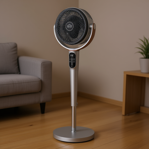 VE2160R 40W 20cm Ventilador de Pie con Torre de Luz Ambiental Plateada y Negra - Product Image 3