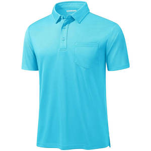 Chemise de golf personnalisée à manches courtes pour homme, 220 grammes, polyester/coton thermique, prête pour l'hiver, coupe-vent, unie, vêtement sur mesure - Product Image 6