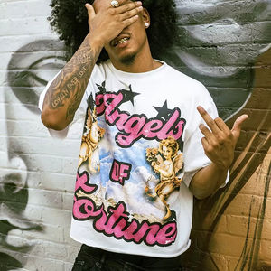 Camisetas Cortas Personalizadas con Efecto Stone Washed para Hombre, 280 g/m², 100% Algodón, Estilo Vintage con Pedrería, Estampado Gráfico Urbano, Corte Cuadrado - Product Image 6