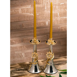 Accueil Hôtel Restaurant Fournitures Table À Manger Décoration Chandelier En Métal Argenterie Bougeoir En Prix De Gros - Product Image 6