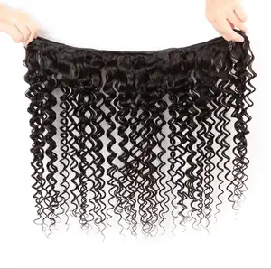 THICK BOTTOM CUTICLE ALLIGNED INDIAN HUMAN HAIR BUNDLES DOUBLE DRAWN REMY MICRO RAW CURLY HAIR EXTENSIONS