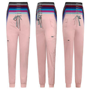 Pantalones quirúrgicos de pierna acanalada a la moda informal para mujer, tejidos para Hospital, quirófano, clínicas, médicos, enfermeras, SPA, pantalones de trabajo - Product Image 4