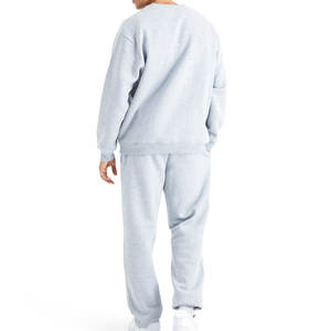 Ensemble de survêtement d'hiver uni, confortable, doux, en polyester/coton, coupe régulière, tissu léger et respirant, pour un usage quotidien décontracté - Product Image 4