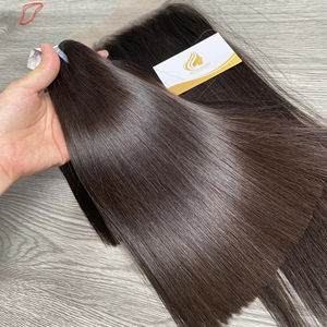 Haute qualité 100% paquet de cheveux humains vietnamiens Double dessiné Bonestraight avec dentelle HD livraison rapide dans le monde entier - Product Image 1