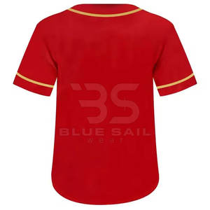 Jersey de béisbol al por mayor con impresión personalizada perfecta para uniformes de equipos y eventos jersey de béisbol cómodo - Product Image 3