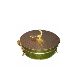 Boîte Chapati en laiton de qualité supérieure Ensembles cadeaux faits à la main Meilleur produit de qualité Taille personnalisée Bol en laiton bon marché - Product Image 1