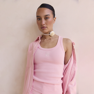 Débardeur côtelé sans manches respirant à col montant, ultra doux, pour femme, conception personnalisée par l'usine OEM - Product Image 3