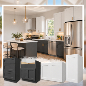 RTA Kitchen Cabinets American Shaker Factory Wholesale Volume Supply for Residential Renovation Projects and Kitchen Remodelers - Product Image 1