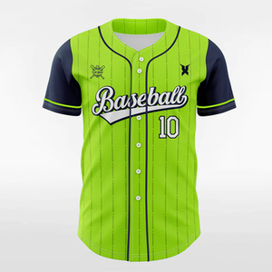 เสื้อเบสบอลผู้ชายแบบแห้งเร็ว ผ้าโพลีเอสเตอร์ 100% ปักลายแบบ Sublimation Tackle Twill โลโก้แบบกำหนดเอง ดีไซน์ใหม่ - Product Image 4