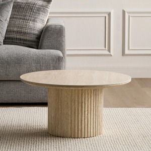 Sleek Round Gold Cylindrical Table Crafted For Living Rooms Bedrooms And Decorative <b>Corners</b> With Timeless Appeal - Product Image 4