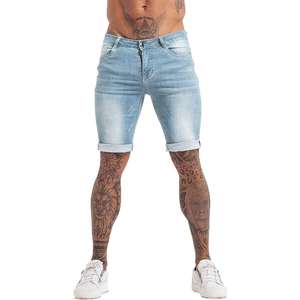 Pakistan Oem Hommes À La Mode Casual Denim Shorts Conception Tricotée Confortable Pour La Mode Quotidienne D'été Urbain Streetwear Style - Product Image 1