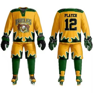 2025 uniforme de hockey sobre hielo de precios baratos personalizados de alta calidad con diseño personalizado sublimación uniforme de portero de tela transpirable - Product Image 6