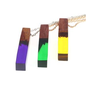 Fantastique bois résine pendentif bijoux personnalisés collier fait main meilleur cadeau pour anniversaire pour votre amour - Product Image 4