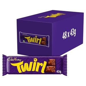 Cadbury Twirl <b>Bars</b> - 43g (Box of 48) - Product Image 1