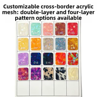 Jeu de Mahjong américain personnalisé en acrylique avec impression transparente et quatre couleurs unies pour le poker et le divertissement