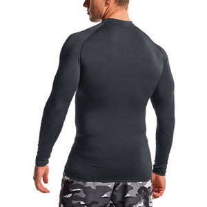 Alta calidad MMA Rash Guard BJJ Rush Guard 2025 Diseña tu propio traje de baño Rash Guard para hombres - Product Image 3