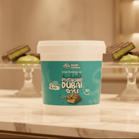 Pâte à tartiner de pistaches fraîches brutes de qualité alimentaire en seau 25% (1kg) Mado Certifiée BRC HACCP 24 mois