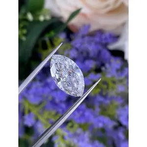 0,3 Ct Marquise Lab Grown Diamond Loose para anillo 6,8x3,4mm Lab Grown Diamond Loose para la fabricación de joyas CVD Diamond Anniversary R - Product Image 1