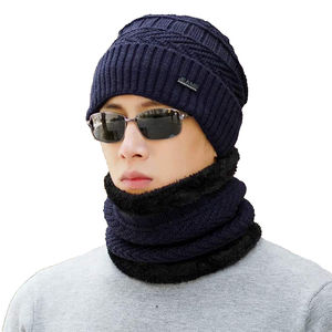 Gorro de Invierno Personalizado al por Mayor, Moderno y a la Moda para Adultos, Conjunto de Gorro y Bufanda, 100% Acrílico, Imagen de Lazo, Alta Calidad, para el Frío - Product Image 5