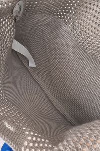 Sac fourre-tout d'épaule en polyester tricoté pour femme, style bohème chic, fait main au crochet, grande capacité, non doublé, idéal pour l'été et la plage - Product Image 5
