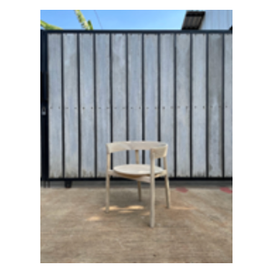 Chaise en teck massif minimaliste moderne avec dossier, meubles de salle à manger de luxe, chaises de salle à manger en bois pour restaurant - Product Image 5