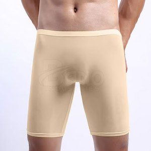 Pantalones Cortos de Compresión para Hombre, Estilo Urbano, Tallas Grandes, Cintura Elástica, Diseño Sólido, Transpirables, de Secado Rápido, Spandex/Poliéster - Product Image 3