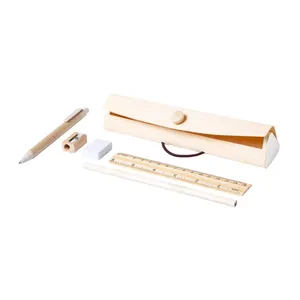 Sustainable Outline Wooden <b>Stationery</b> <b>Set</b> for Business Gift Giving - Product Image 2
