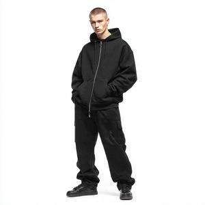 Conjunto Deportivo de Hombre de Alta Calidad, Estilo Nuevo 2026, Felpa Técnica, Logotipo Personalizado, 2 Piezas, Chándal Grueso REGAL-THREE-LLC - Product Image 2