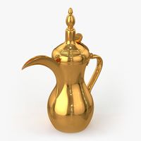 Bouilloire et cafetière arabes en laiton à usages multiples Ustensiles de cuisine et outils de café de haute qualité Théière artisanale traditionnelle en vrac