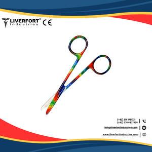 Tijeras de puntada quirúrgica de 4,5 "rectas, titanio negro media luna gancho delicado eliminación de sutura tijera Primeros Auxilios instrumentos EMS - Product Image 5
