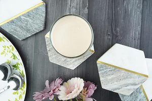 Latest Design Marble Brass <b>Table</b> <b>Coaster</b> for Wedding Birthday Parties Banquets Decoration Beaded <b>Table</b> <b>Coaster</b> - Product Image 5