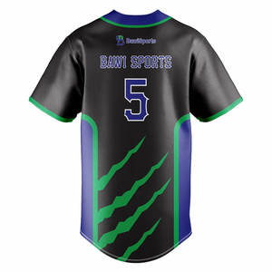Jersey de Béisbol Personalizado con Nombre Impreso, Transpirable, Ligero, 100% Poliéster, Ropa Deportiva para Tallas Grandes, Nuevo - Product Image 2
