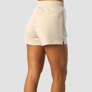Shorts de sport grande taille pour femmes, couleur unie personnalisée, tissu respirant, antibactérien, séchage rapide, écologique, course à pied, yoga - Product Image 3