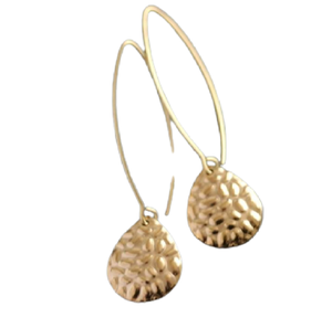 Boucles d'oreilles FLORA en laiton et grandes perles dorées, style belge, rondes et colorées, pour femmes, collection mondiale de bijoux de mode, décembre 2026 - Product Image 1