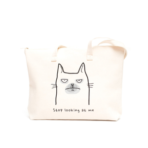 Sac fourre-tout à séchage rapide léger bohème fait à la main Arrêtez de chercher brodé 100% coton indien recyclable durable minimaliste - Product Image 1