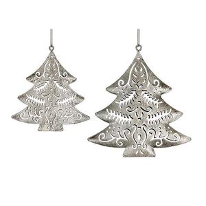 Arbre de noël, ange, en étain rustique - Product Image 5