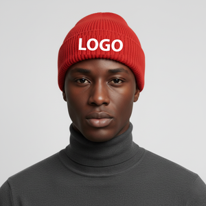 Gorro de Punto Acrílico de Color Liso OEM, Etiqueta Tejida, Logotipo Personalizado, Parche Bordado, Gorros de Invierno Unisex, Estilo Vintage, Camuflaje, Playa - Product Image 5