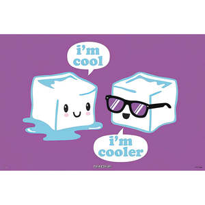 David & Goliath <b>Poster</b> I'm Cool I'm Cooler Paper Wall Decor - Product Image 1