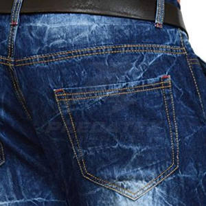 กางเกงยีนส์ขาสั้นสำหรับผู้ชายกางเกงขาสั้นดีไซน์ทันสมัยใส่สบายสไตล์ฤดูร้อนสำหรับนักขี่จักรยานสวมใส่ในชีวิตประจำวัน - Product Image 5