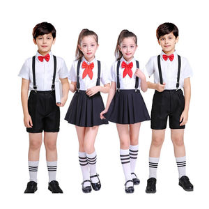 ชุดยูนิฟอร์มสไตล์อังกฤษแบบยูนิเซ็กซ์สำหรับผู้ใหญ่ ชุดนักเรียนมัธยมต้น เสื้อเชิ้ตและกางเกงผ้าฝ้ายสำหรับใส่ในโรงเรียน - Product Image 4