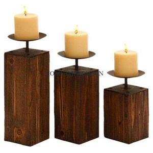 ชุดเชิงเทียนหินอ่อน2โต๊ะที่ตกแต่งบ้านรูปลักษณ์ใหม่เชิงเทียนแฟนซี - Product Image 2