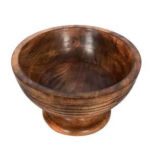 Cuencos de madera duraderos con acabado liso, eco-seguro, ideal para cocinas modernas y temas de decoración rústica. - Product Image 2