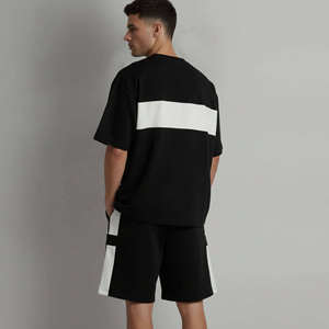 Conjunto Deportivo de Dos Piezas para Hombre, Estilo Casual de Verano 2026, Ropa para Correr, Transpirable, 100% Algodón, Servicio OEM, Diseño de Estrella - Product Image 3