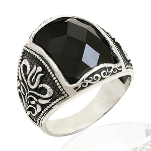 925 Sterling Silver Knight Faceted Men Stone <b>Ring</b> Silver <b>Ring</b> for Men Mans <b>Ring</b> Statement Turkish Fine Jewellery Trendy Fashion - Product Image 5