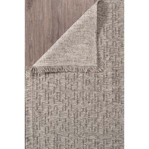 Tapis d'intérieur Netline Home, durable, gris, kilim, tissage plat, BR005, 80x150cm, fibres synthétiques pour chambre à coucher, bureau, chambre d'enfant - Product Image 1