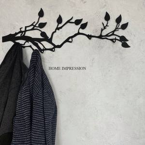 Attrayant conçu superbe meilleure qualité robuste fleur fer tenture murale crochets grande taille couleur noire la plupart des ventes maison - Product Image 3