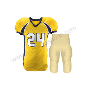 Uniformes et vêtements de football américain personnalisés, respirants, grande taille, manches courtes, séchage rapide, 100% polyester - Product Image 2