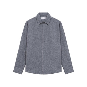 Camisa de Vestir de Lino Premium para Hombre TST 8185, Manga Larga, Botones Ocultos, Estilo Casual de Oficina, Antiarrugas, Verano - Product Image 1